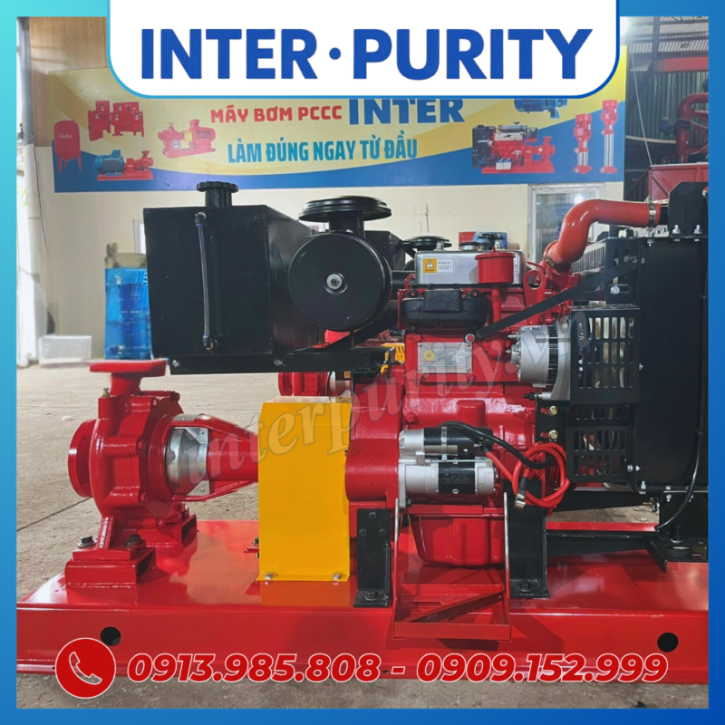 Bơm chữa cháy động cơ diesel 40HP 30KW INTER-PURITY CA65-250B