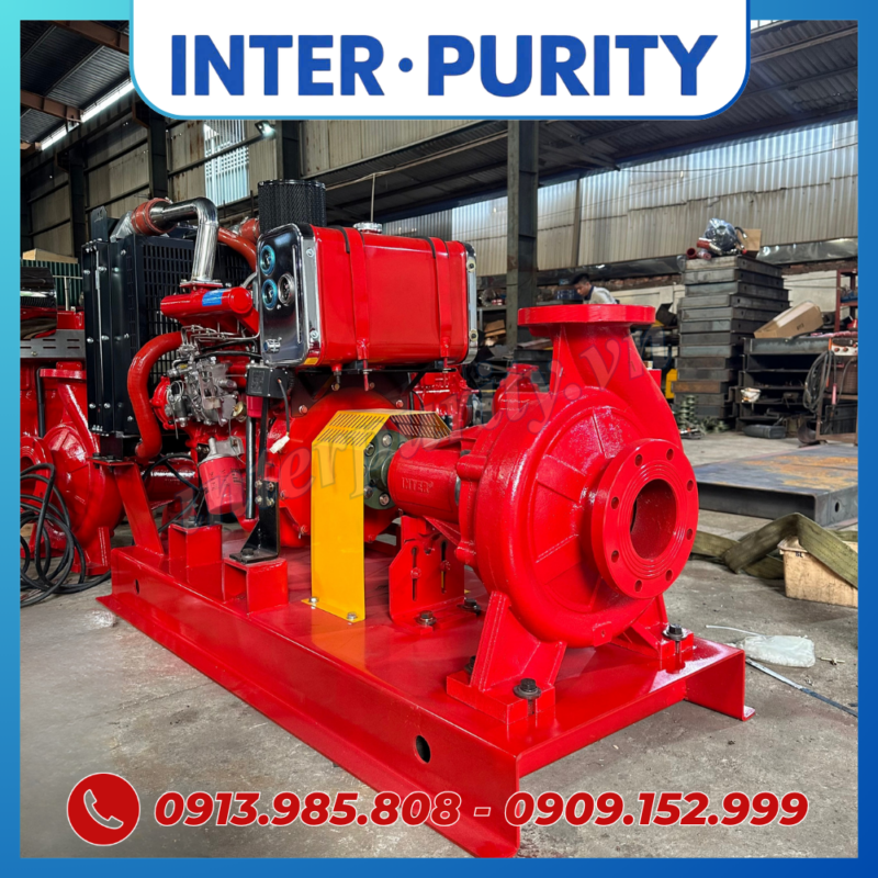 Máy bơm cứu hỏa diesel  75HP 55KW INTER-PURITY CA100-315/55