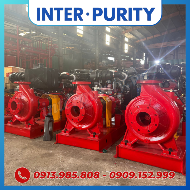 Bơm chữa cháy diesel 75KW 100HP INTER-PURITY CA100-315/75