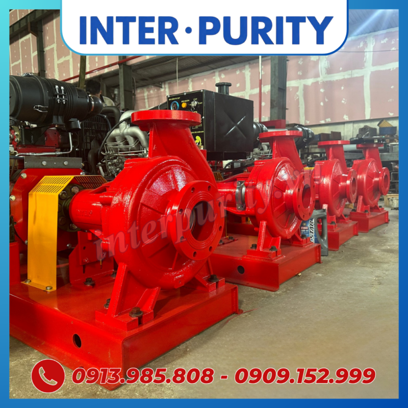 Máy bơm cứu hỏa diesel  75HP 55KW INTER-PURITY CA100-315/55
