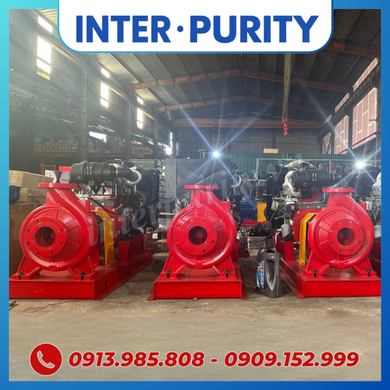 Bơm chữa cháy diesel 75KW 100HP INTER-PURITY CA100-315/75
