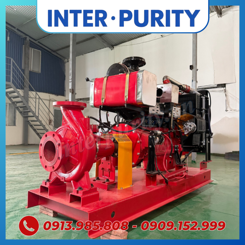 Máy bơm nước cứu hỏa diesel 132KW 180HP INTER-PURITY CA125-315/132