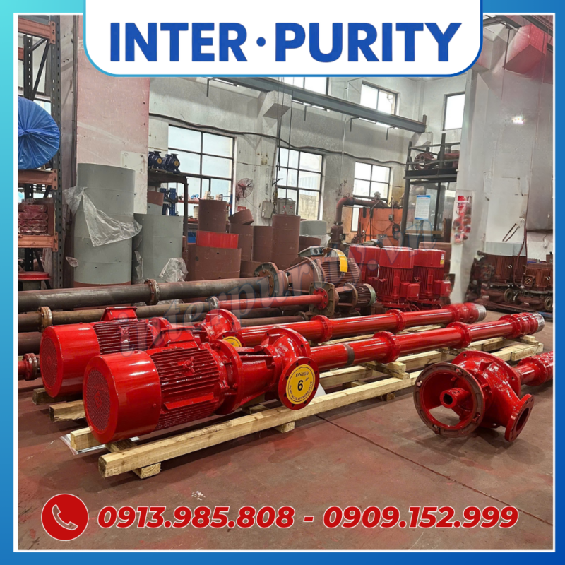 Bơm chữa cháy turbine trục đứng 75KW 100HP INTER-PURITY XBD