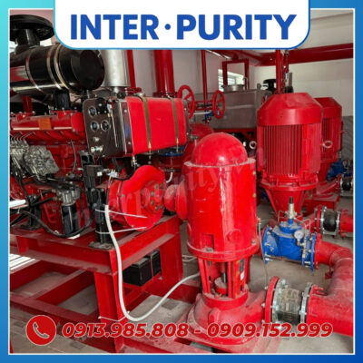 Máy bơm nước chữa cháy turbine trục đứng 110KW 150HP INTER-PURITY XBD