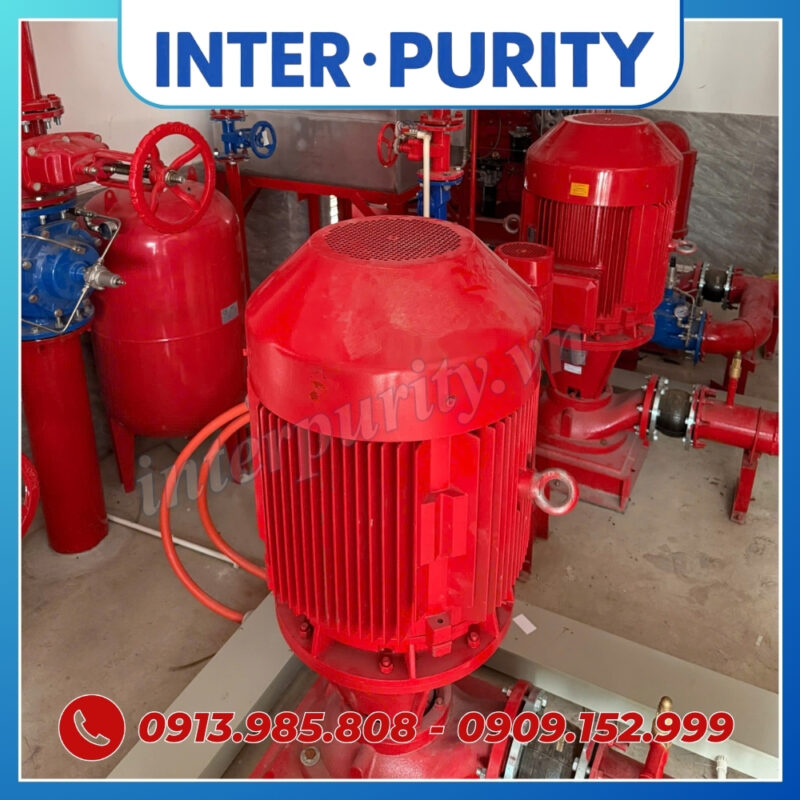 Bơm cứu hỏa turbine trục đứng 90KW 125HP INTER-PURITY XBD