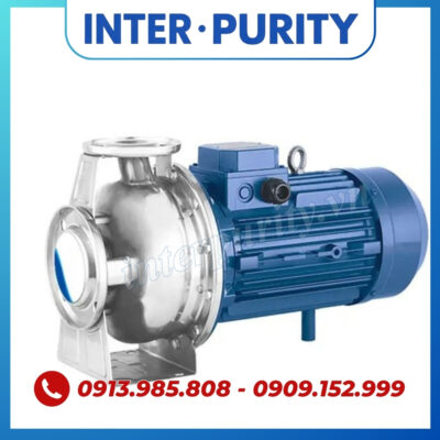 Máy bơm ly tâm đầu inox 5.5HP 4KW INTER-PURITY PZ 65-125/40