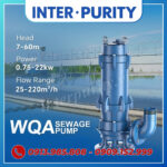 Máy bơm nước thải 15KW 20HP INTER-PURITY WQA