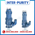 Máy bơm nước thải 1.1KW 1.5HP INTER-PURITY WQ