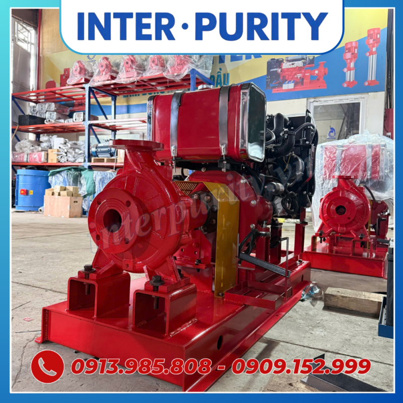 Máy bơm chữa cháy diesel 22KW 30HP INTER-PURITY CA65-200A