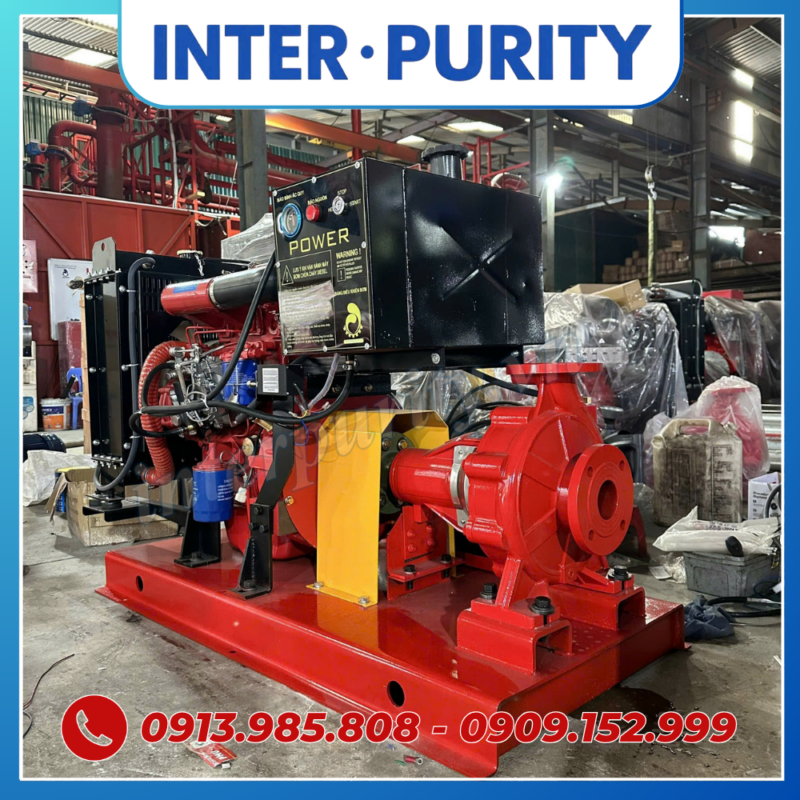 Bơm chữa cháy diesel 22KW 30HP INTER-PURITY CA50-250A